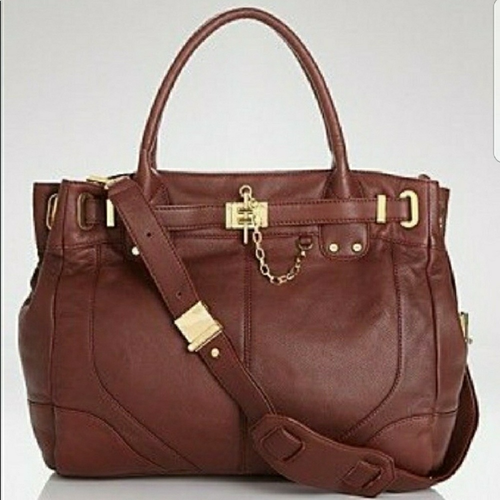 Rachel Zoe Genuine Leather Tote Bag EUC